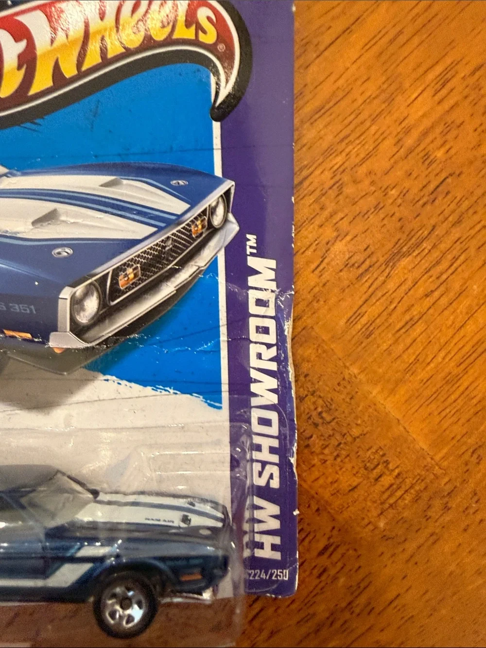 Hot Wheels '71 Mustang Boss 351 Die-Cast Toy Car - Blue